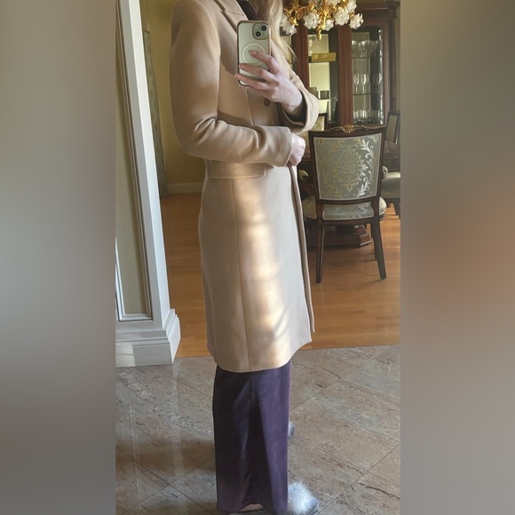 ZARA women classic Tan Overcoat - Picture 7 of 9